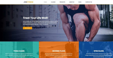 LMS Fitness Website Design